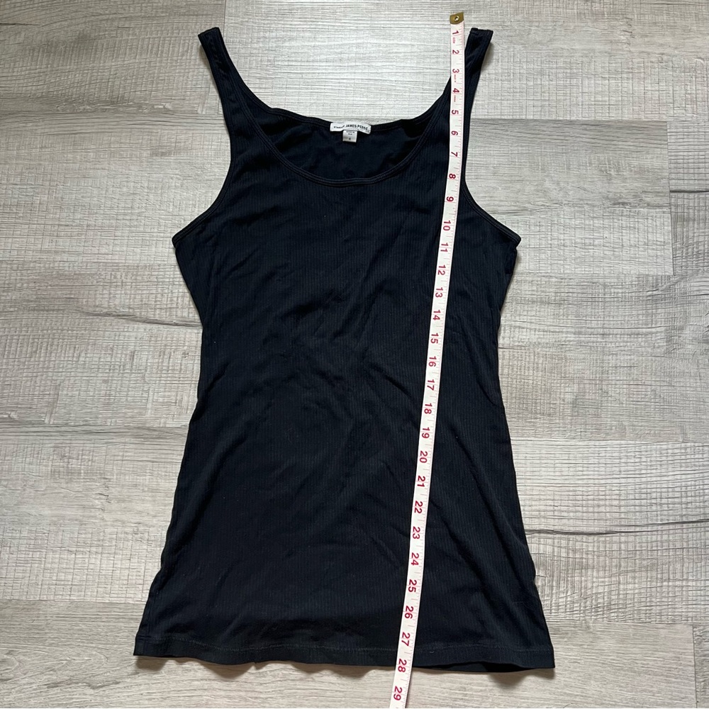 JAMES PERSE Black Daily Ribbed Tank Top Size 4 XL - Picture 10 of 11